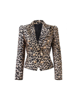 Leopard Premium Gold Button Blazer Jacket 1
