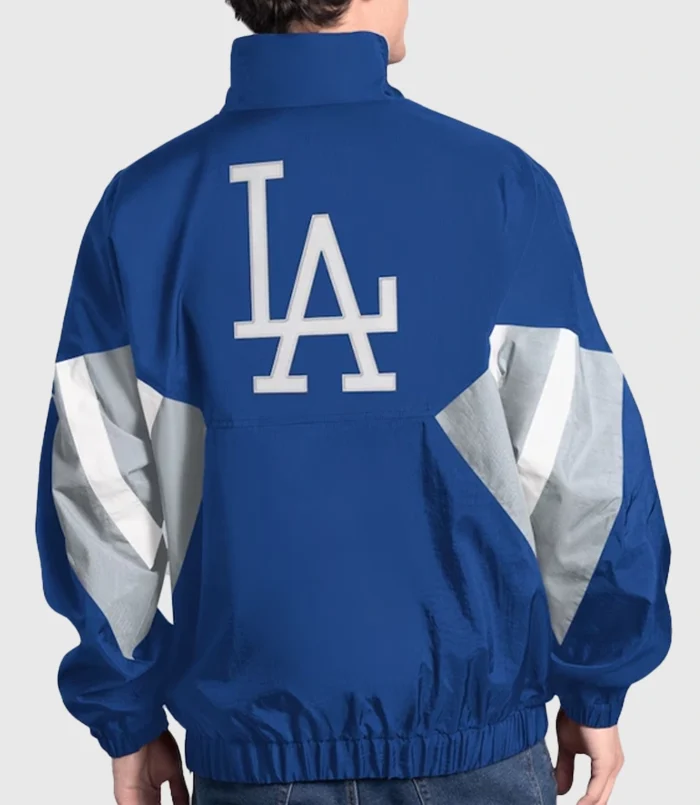 Los Angeles Dodgers Starter Royal Cooperstown Chief Half-Zip Pullover Jacket