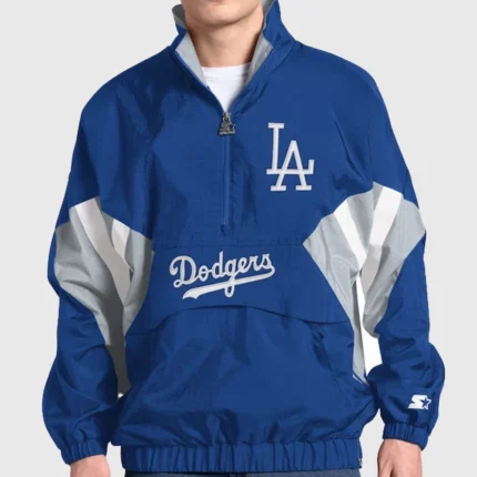 Los Angeles Dodgers Cooperstown Chief Half-Zip Jacket