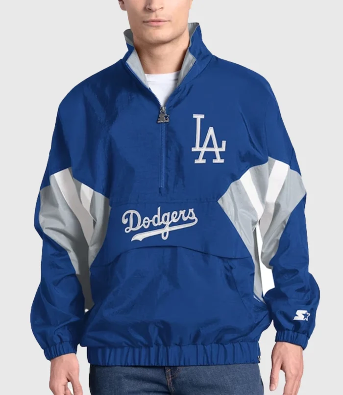 Los Angeles Dodgers Cooperstown Chief Half-Zip Jacket