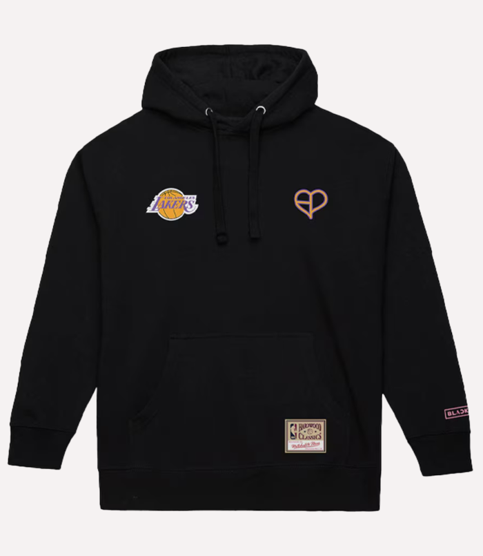 Los Angeles Lakers Mitchell & Ness x BLACKPINK Black Pullover Hoodie