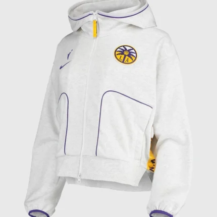 Los Angeles Sparks Nike Performance Full-Zip Grey Fleece Hoodie