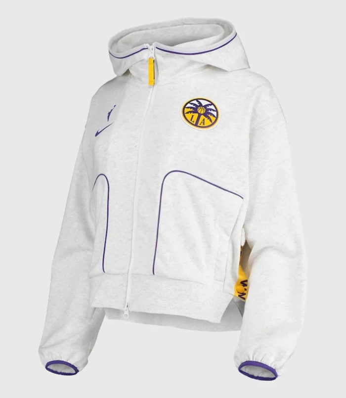 Los Angeles Sparks Nike Performance Full-Zip Grey Fleece Hoodie