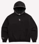 Madhappy Dodgers Heart Fleece Black Pullover Hoodie