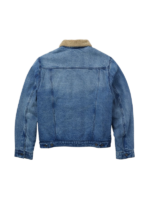Men Sherpa Collar Denim Jacket 2