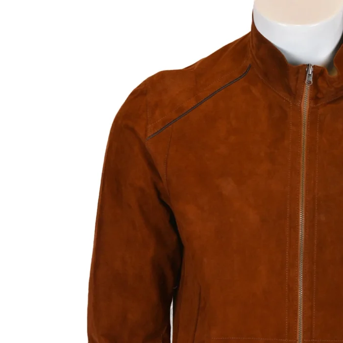 Men's Bomber Biker Suede Leather Jacket 3