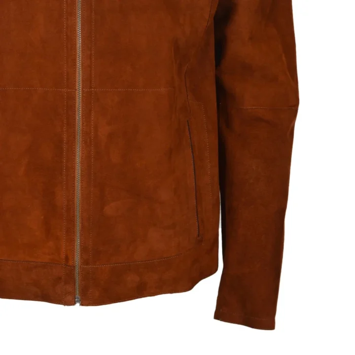 Men's Bomber Biker Suede Leather Jacket 4