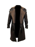 Men's Brown Premium Trench Long Coat 1