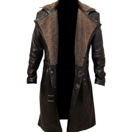Men's Brown Premium Trench Long Coat 1