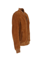 Men's Brown Suede Moto Biker Jacket 2