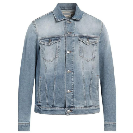 Men's Casual Premium Light Blue Denim Jacket 1
