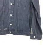 Men's Navy Blue Sherpa Collar Denim Jacket 3