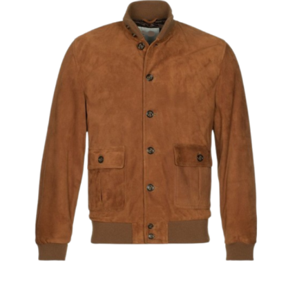 Men's Premium Bomber Suede Jacket 1