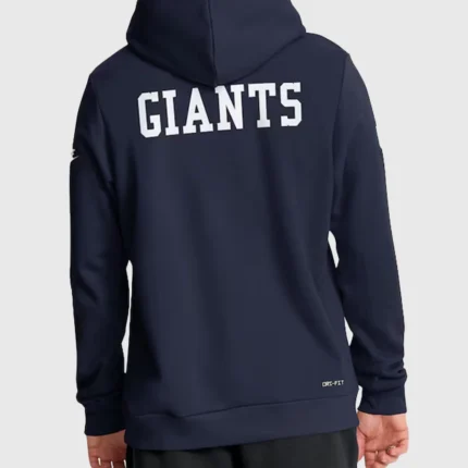 New York Giants Nike Sideline Alt Performance Pullover Blue Hoodie