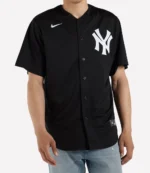 New York Yankees Aaron Judge Nike Black Lights Out Replica Player Jersey