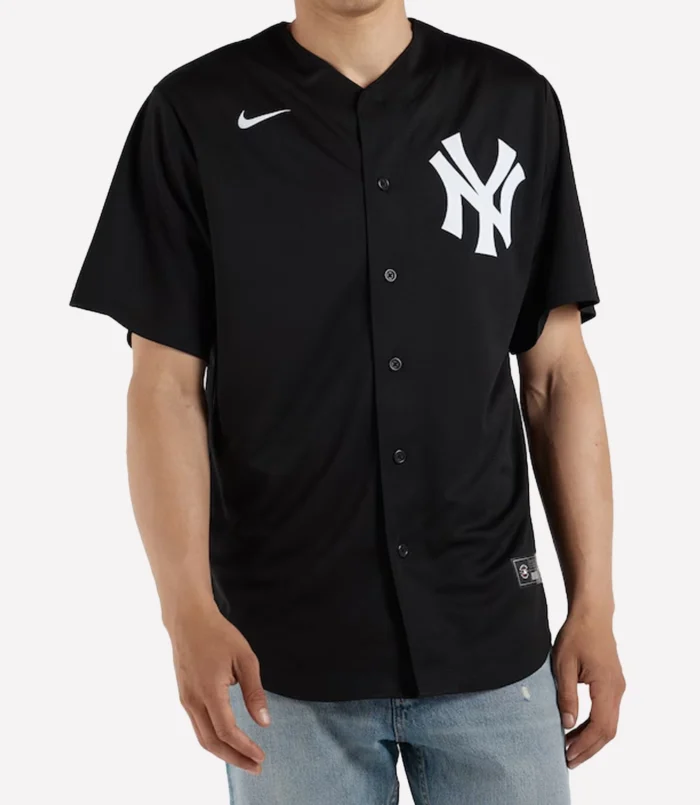 New York Yankees Aaron Judge Nike Black Lights Out Replica Player Jersey