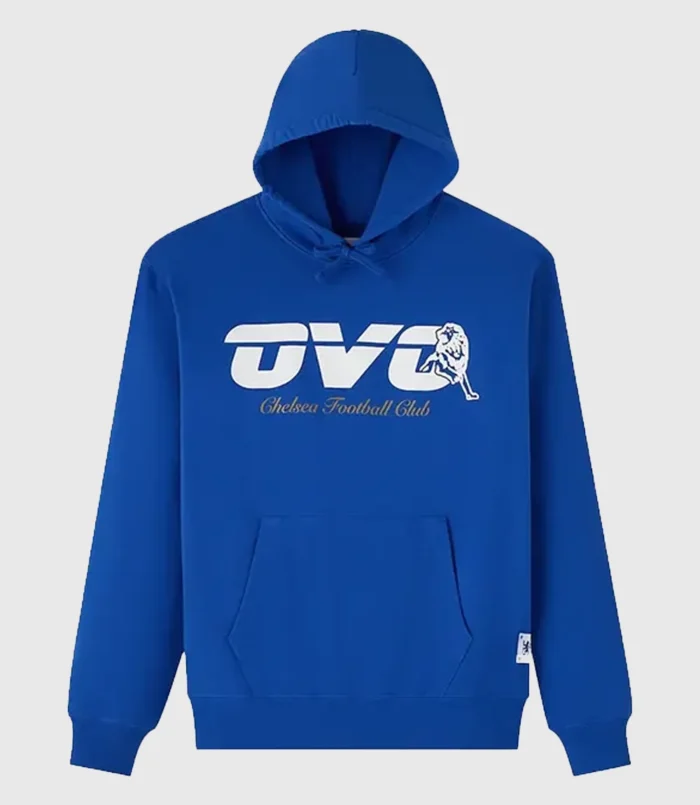 OVO x Chelsea Football Club Blue Pullover Fleece Hoodie