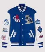 OVO x Chelsea Football Club Varsity Bomber Jacket Royal Blue