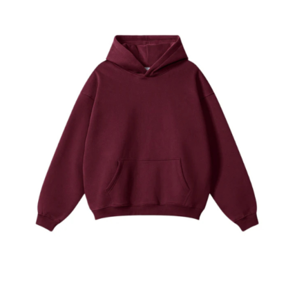 Oversized Dark Red Hoodie