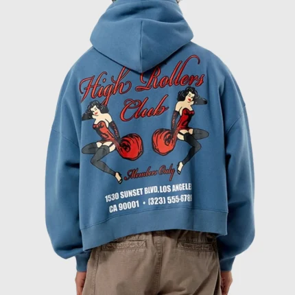 Pacsun High Rollers Club Cropped Hoodie