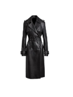 Premium Black Trench Long Coat 1