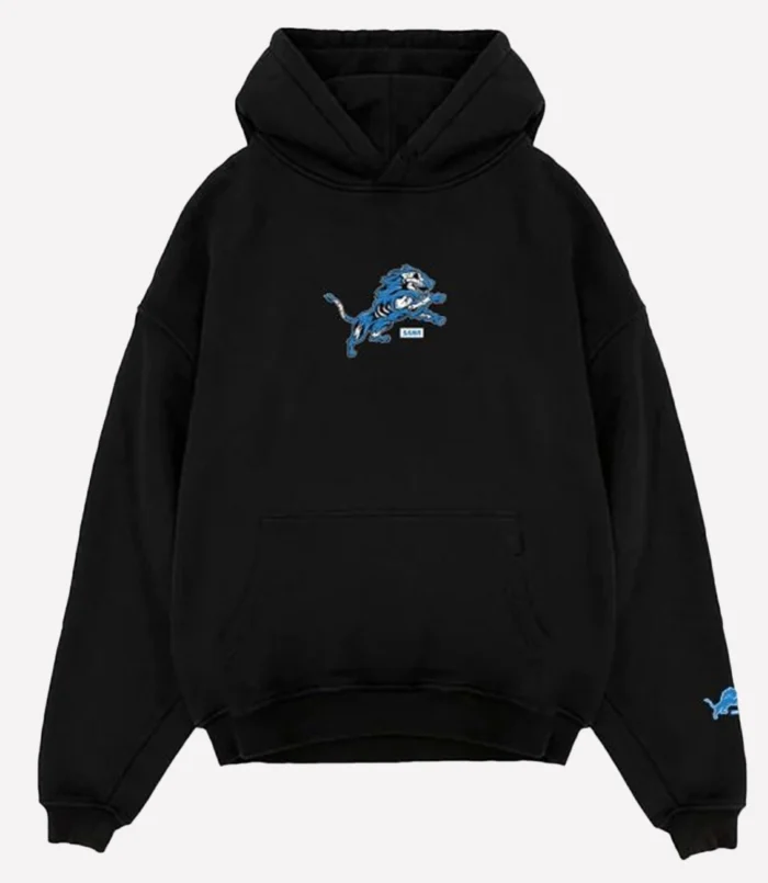 SANA x Detroit Lions Skeleton Black Fleece Hoodie
