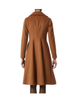 Women's Brown Premium Wool Coat 1