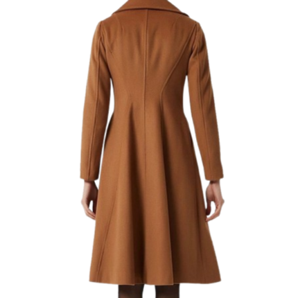 Women's Brown Premium Wool Coat 1