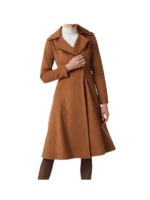 Women's Brown Premium Wool Coat 2