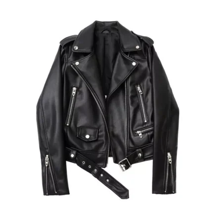 women faux leather jacket 1