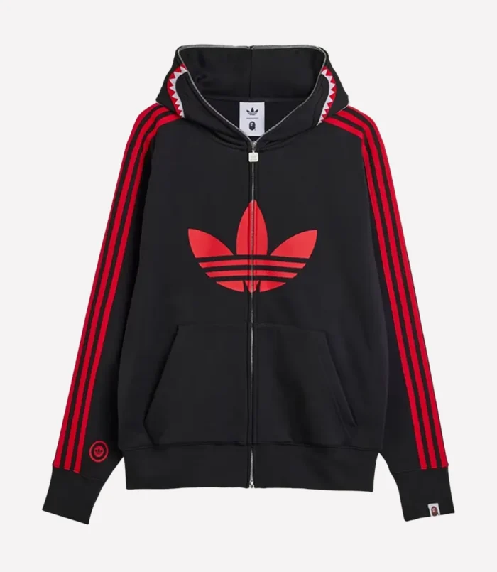 Adidas BAPE Ultimate Shark Hoodie Black