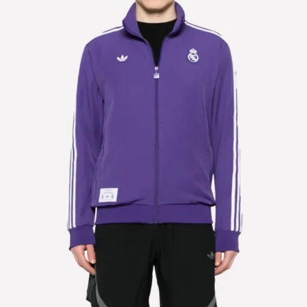 Adidas x Real Madrid Terrace Icons Zip-up Purple Track Jacket