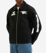 Unisex Arsenal N7 Pre-Historic Zip-up Black Jacket