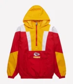 HOMAGE X Starter Kansas City Chiefs Half-Zip Red & Yellow Pullover Jacket