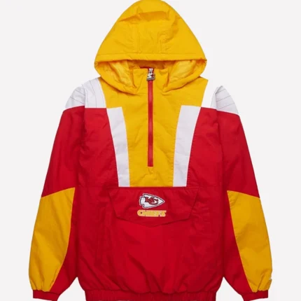 HOMAGE X Starter Kansas City Chiefs Half-Zip Red & Yellow Pullover Jacket