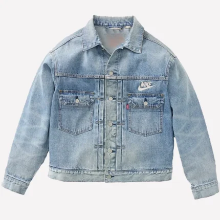 Unisex Nike x Levi’s Ice Blue Denim Trucker Jacket