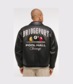 Vegan Leather Varsity Bomber Jacket 2