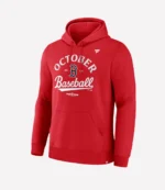 Boston Red Sox 2025 MLB Postseason Locker Room Hoodie Red