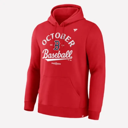 Boston Red Sox 2025 MLB Postseason Locker Room Hoodie Red