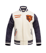 Chicago Bears Retro Classic Wool Varsity Jacket 1