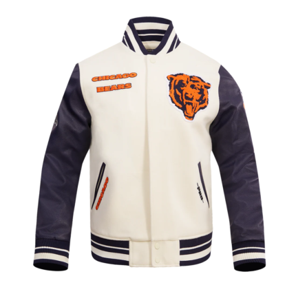 Chicago Bears Retro Classic Wool Varsity Jacket 1