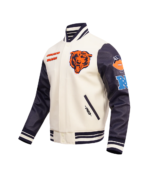 Chicago Bears Retro Classic Wool Varsity Jacket 2