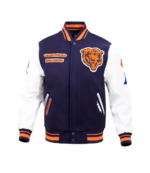 Chicago Bears Retro Classic Wool Varsity Jacket 5