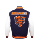 Chicago Bears Retro Classic Wool Varsity Jacket 6