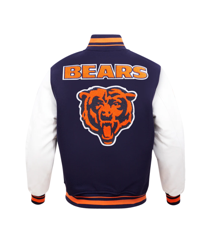 Chicago Bears Retro Classic Wool Varsity Jacket 6