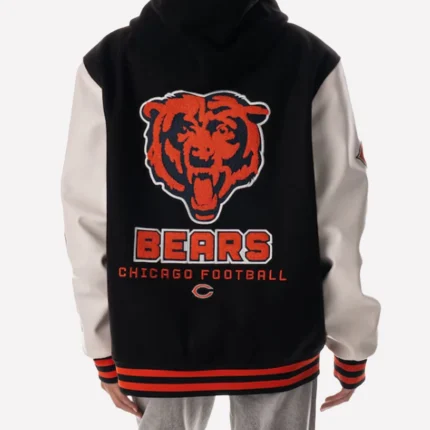 Chicago Bears The Wild Collective Hooded Varsity Jacket