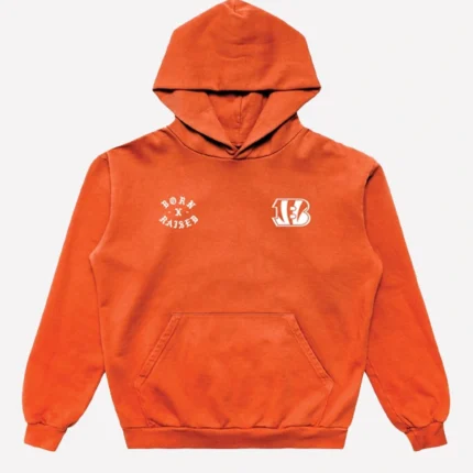 Cincinnati Bengals Born x Raised Unisex Pullover Orange Hoodie