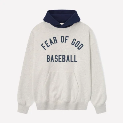 MLB Fear Of God Essentials Baseball Grey Pullover Hoodie