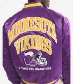 Abercrombie Minnesota Vikings Varsity Bomber Jacket