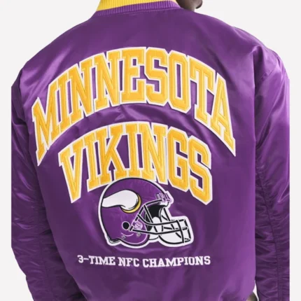 Abercrombie Minnesota Vikings Varsity Bomber Jacket